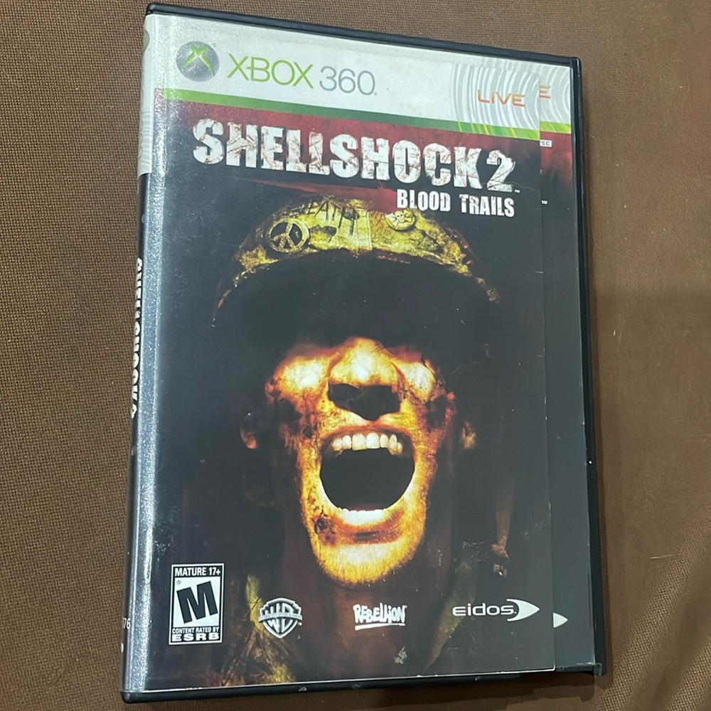 Xbox 360 Shellshock 2 Blood Trails Game Replacement Case Manual Set Missing Disc